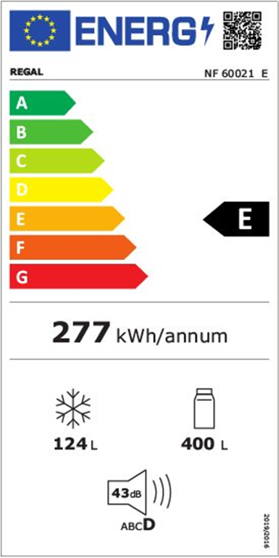 Regal NF 60021 E Çift Kapılı 523 Lt No Frost Buzdolabı