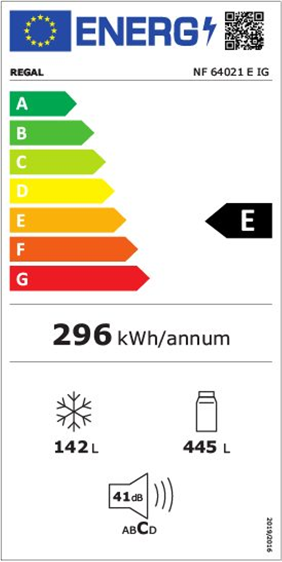 Regal NF 64021 E IG Çift Kapılı No Frost Buzdolabı