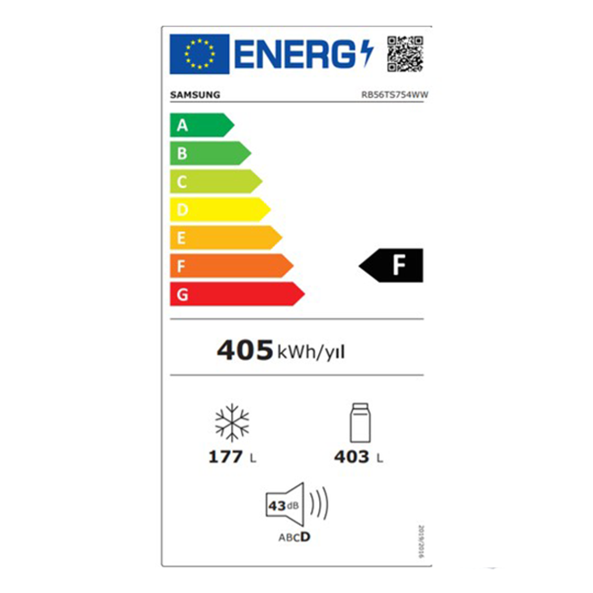 SAMSUNG RB56TS754WW/TR KOMBİ NO-FROST BUZDOLABI