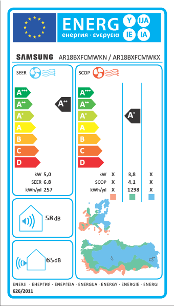 Samsung Wind-Free Premium AR18BXFCMWK/SK 18000 BTU A++ Duvar Tipi Klima