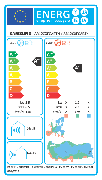 Samsung WindFree Premium Black AR12CXFCABT/SK 12000 BTU Duvar Tipi Split Klima