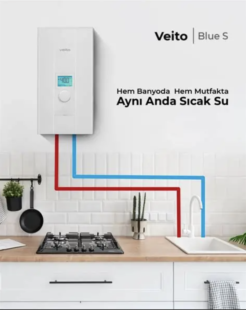 Veito Blue S 3 Faz 21 KW Merkezi Sistem Ani Su Isıtıcı