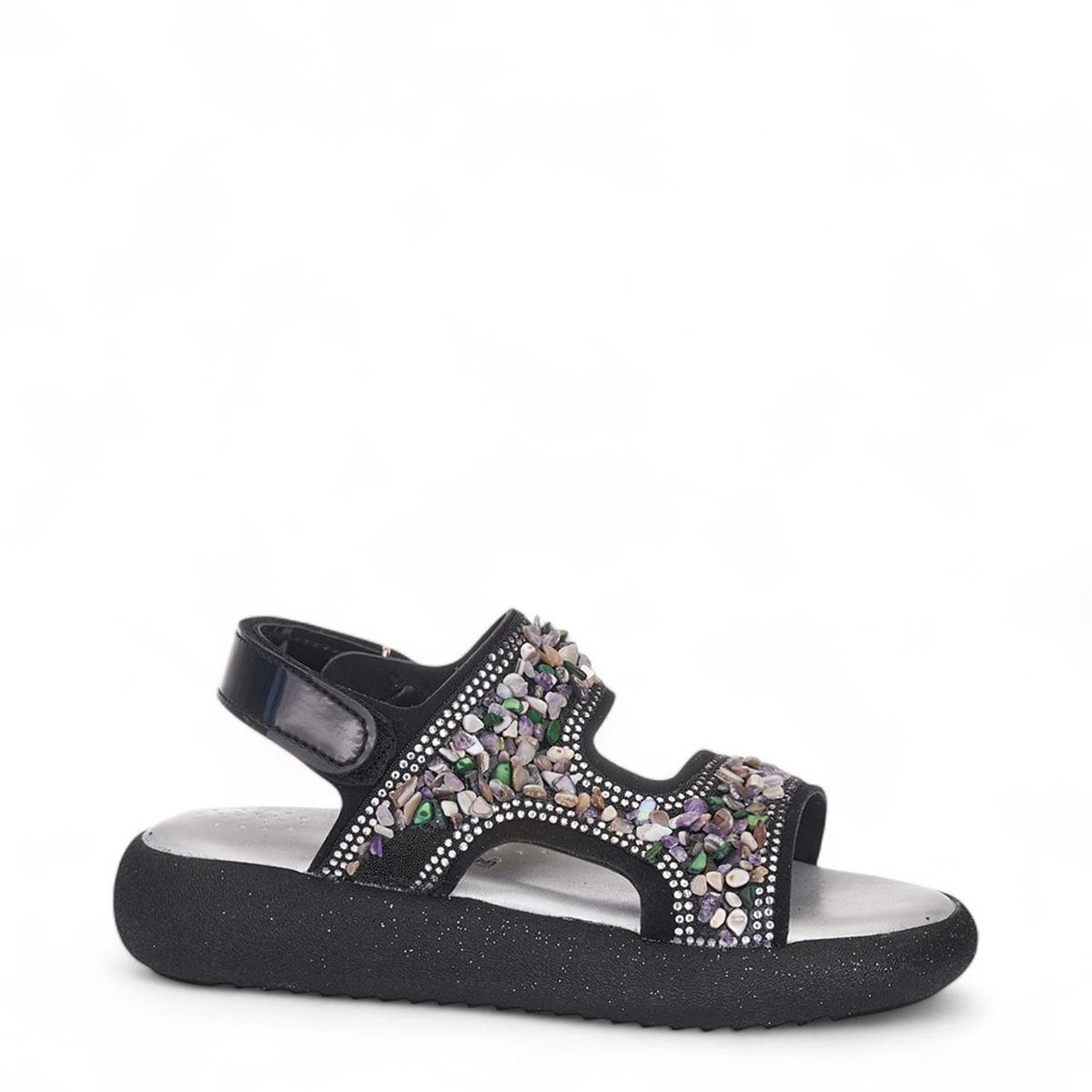 ARZEN_F_SANDALET_052 SİYAH