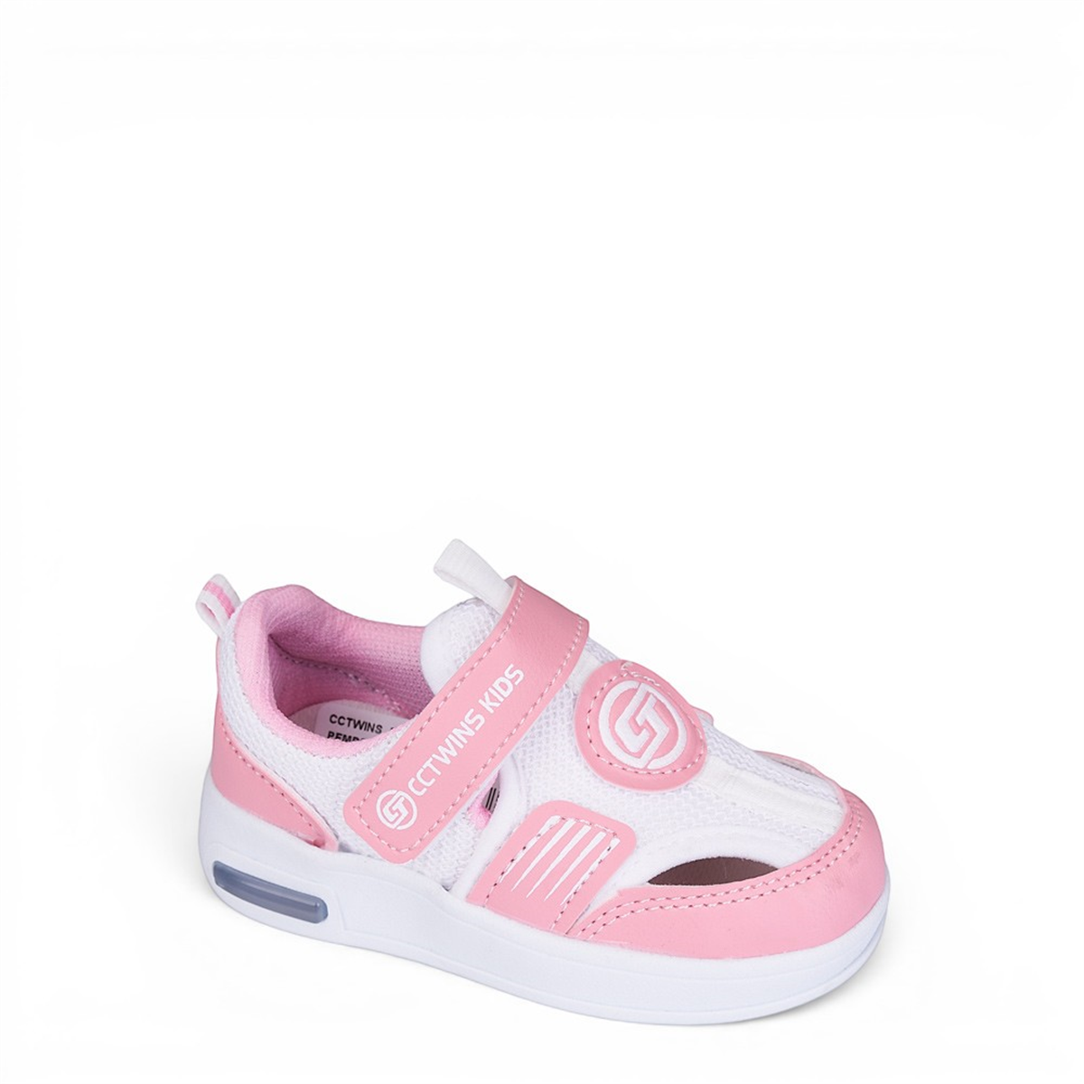 CCTWINS_B_SANDALET_IŞIKLI SANTOS PEMBE_BEYAZ