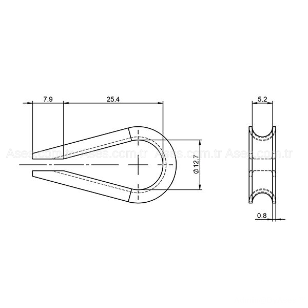 AsesASE.CHA.RDS.005Çelik Halat Radansa 5mm (Buata)