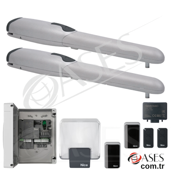 Nice Wingo 3524 Dairesel Kapı Motorlu (Çift Motorlu Kit)