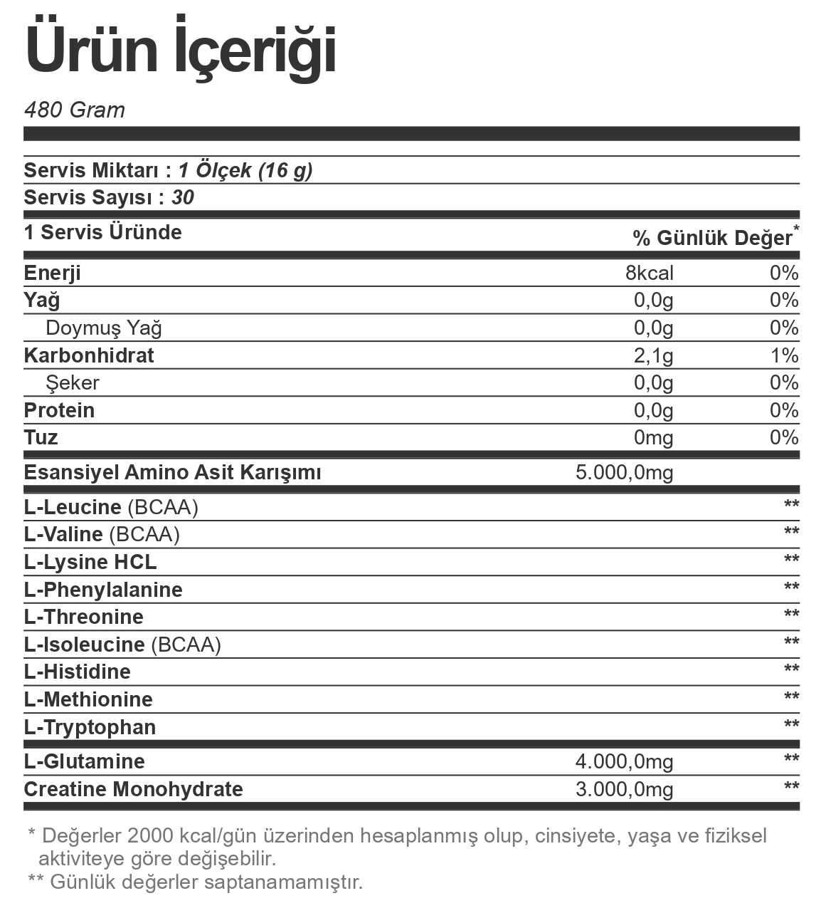 Bigjoy EAA+Glutamine+Creatine 480 gr