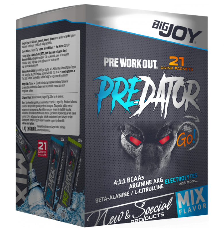 BigJoy Predator GO ! 17 GR x 21 Şase Pre-Workout