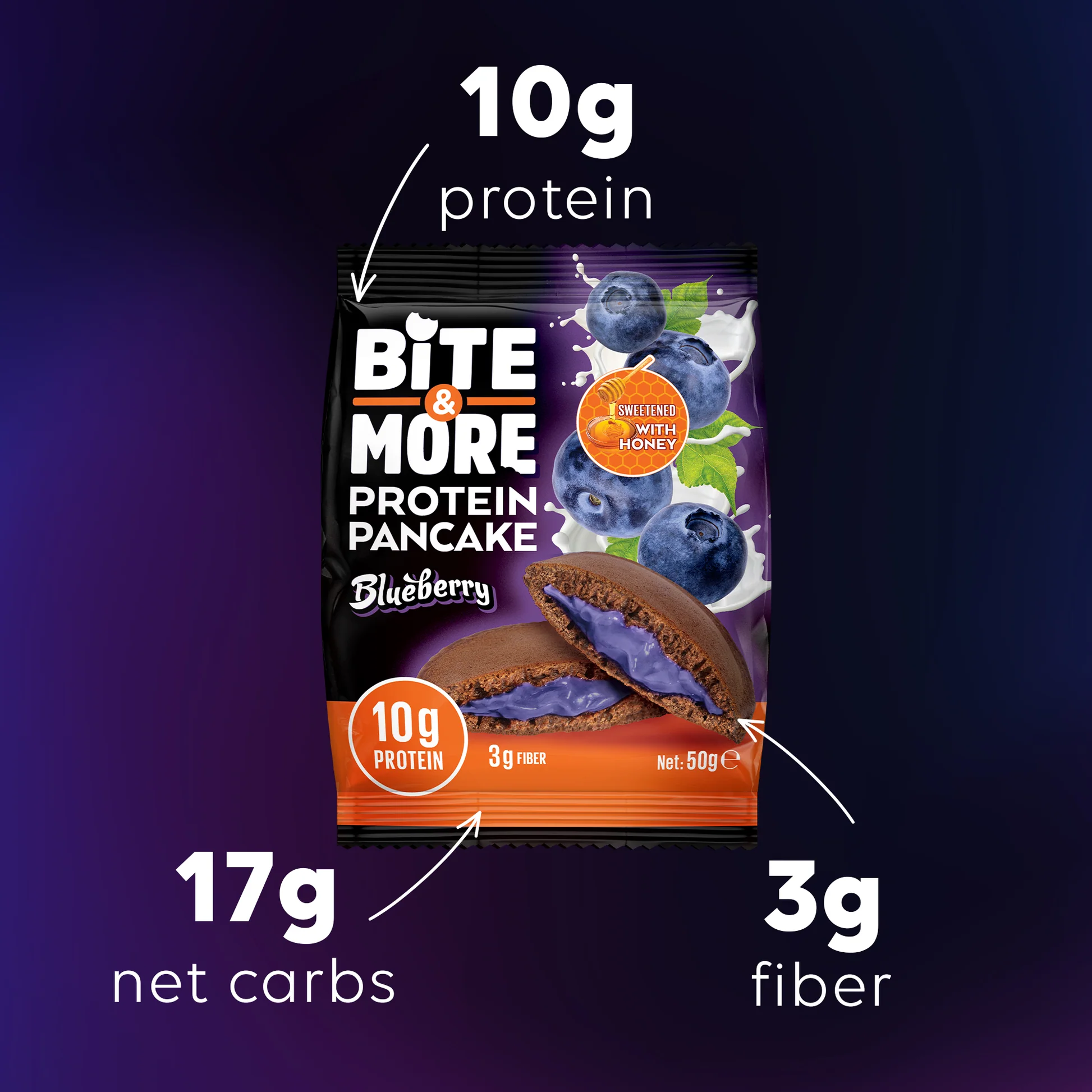 Bite & More Protein Pancake 50 gr x 12 Adet