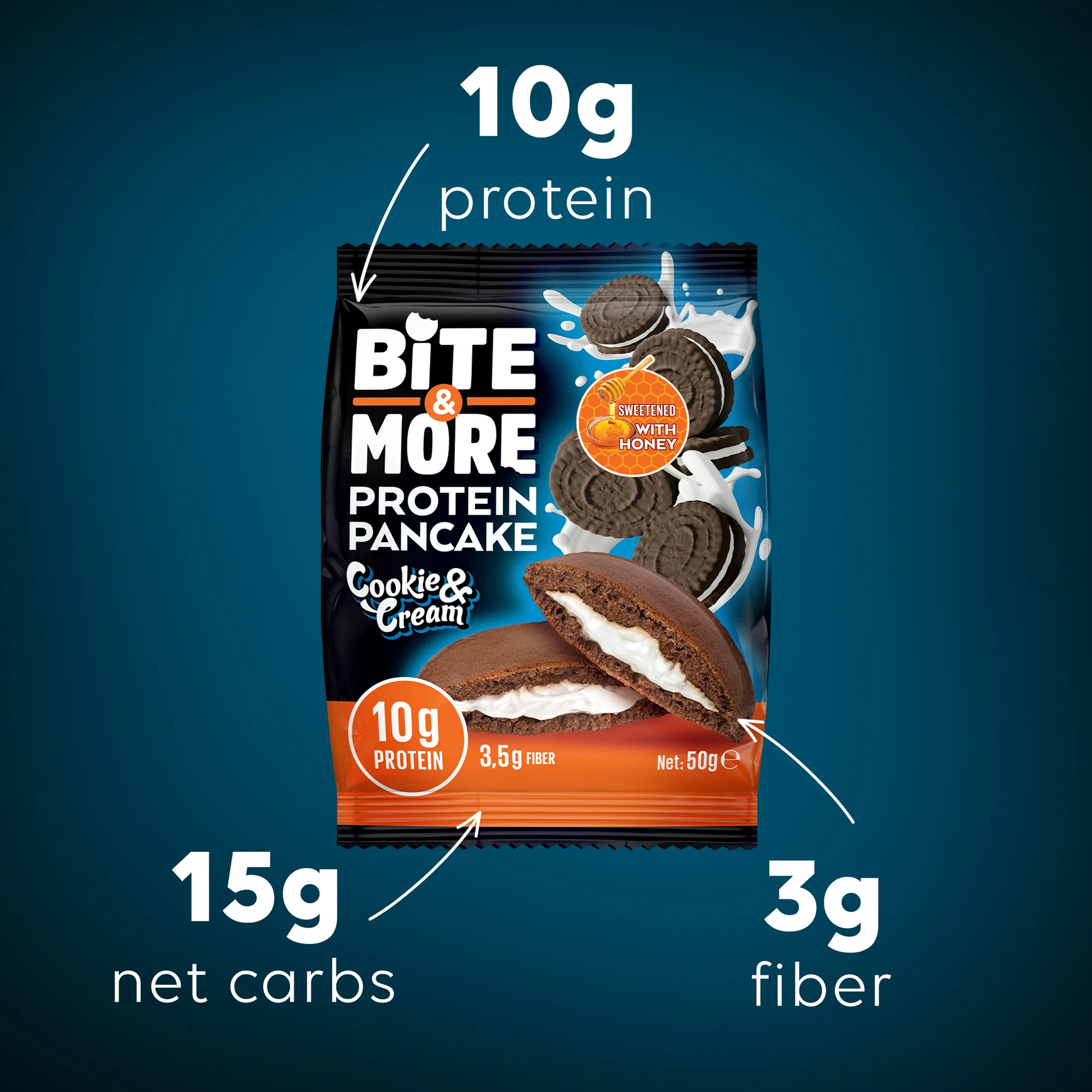 Bite & More Protein Pancake 50 gr x 12 Adet