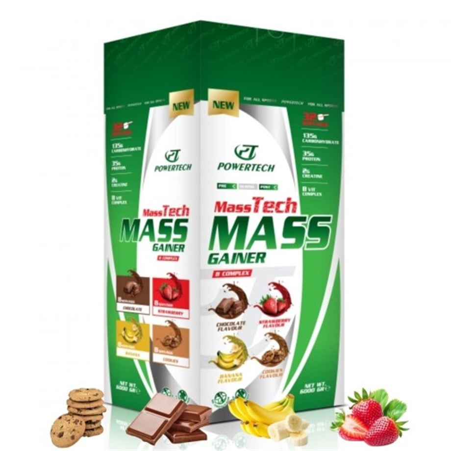 MASSTECH MASS GAİNER KARBONHİDRAT TOZU 6000 GR 4 MİX AROMALI