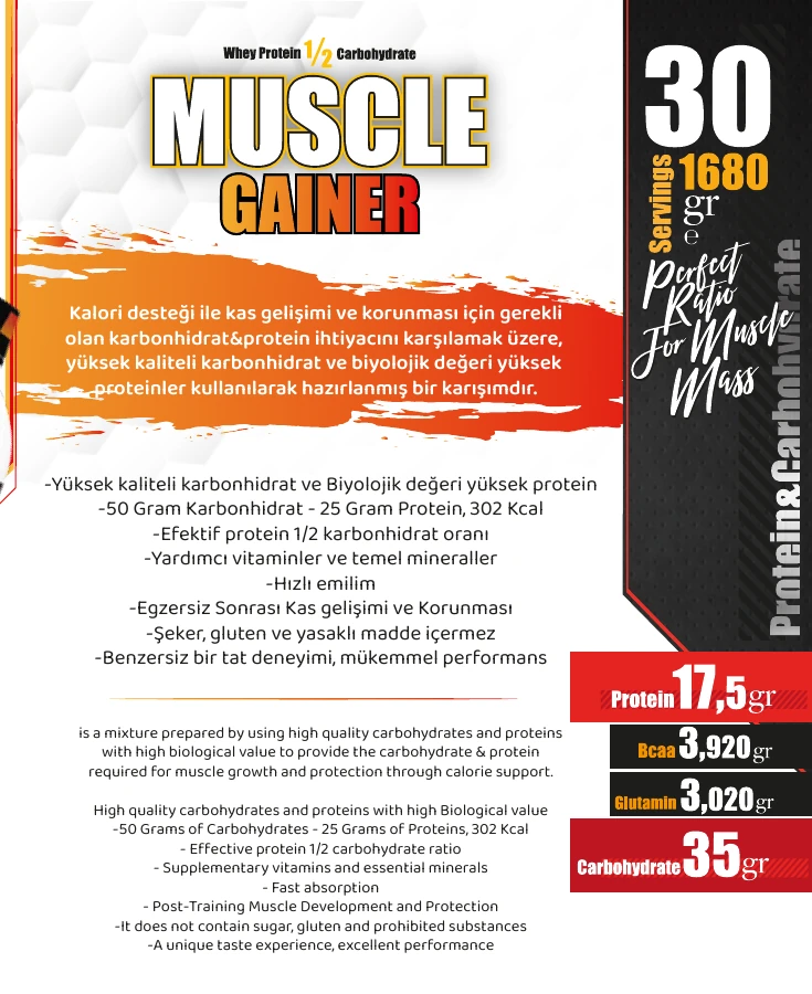 Nowup Nutrition Muscle Gainer 1680 gr