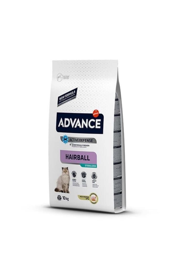 Advance Advance Hairball Sterilized Hindili Kısırlaştırılmış Kedi Maması 10 Kg (SKT:05.2024)