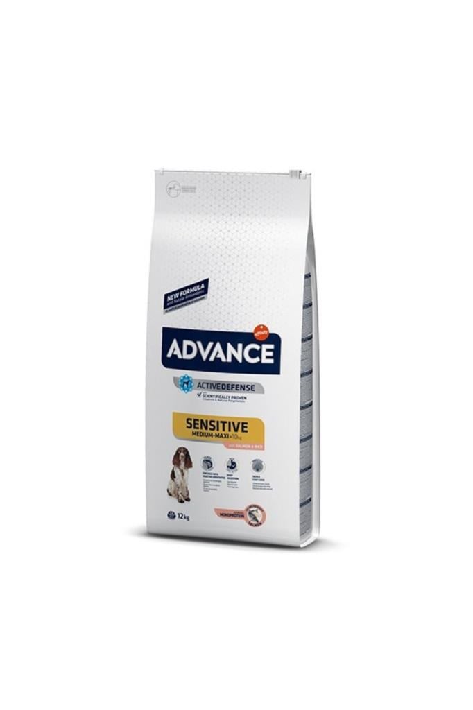 Advance Advance Sensitive Medium Maxi Somonlu Köpek Maması 12 Kg