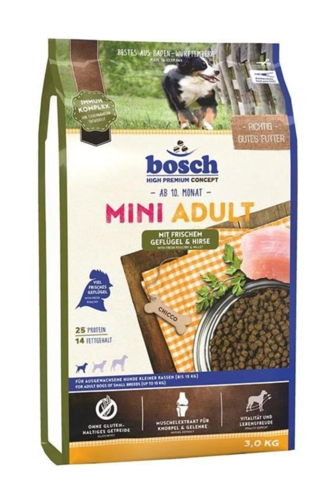 Bosch Bosch Tahılsız Adult Mini Adult Poultry Tavuklu Köpek Maması 3 Kg