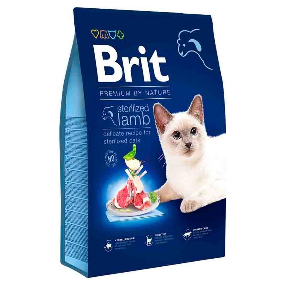 Brit Brit Premium By Nature Sterilised Kuzu Etli Kısırlaştırılmış Yetişkin Kedi Maması 8 Kg