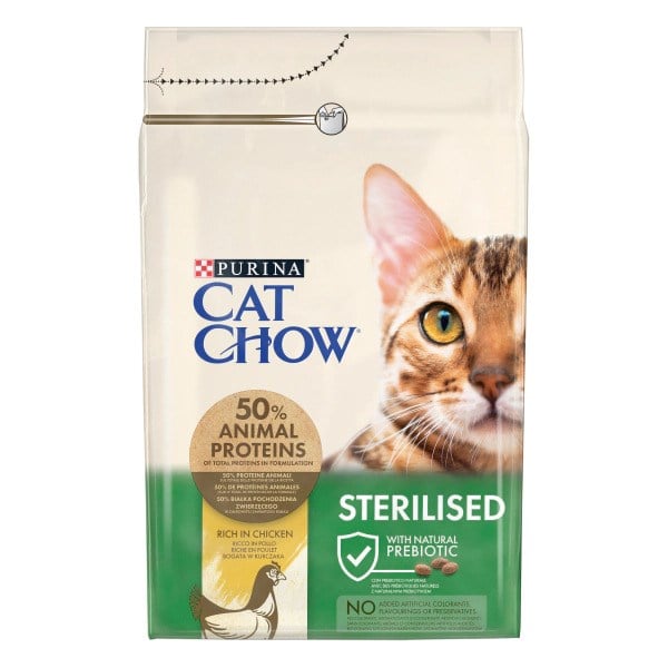 Cat Chow Sterilised Tavuklu Kısırlaştırılmış Kedi Maması 3 Kg