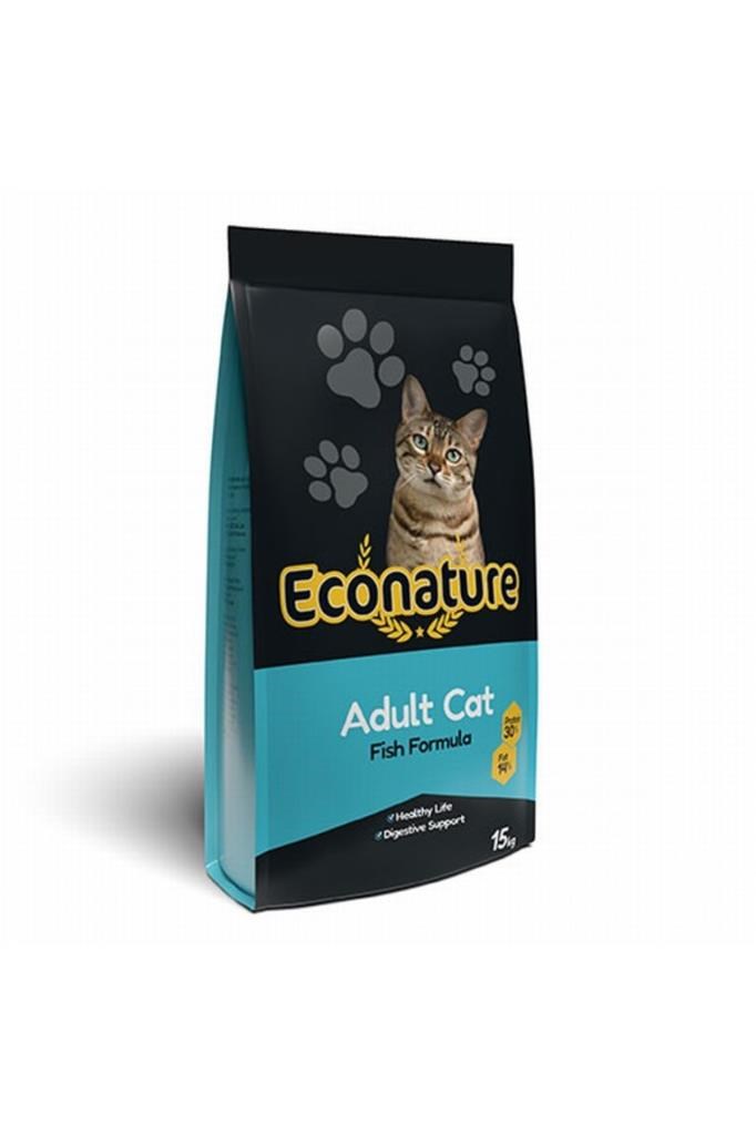 Econature Plus  Econature Plus Balıklı Yetişkin Kedi Maması 15 Kg