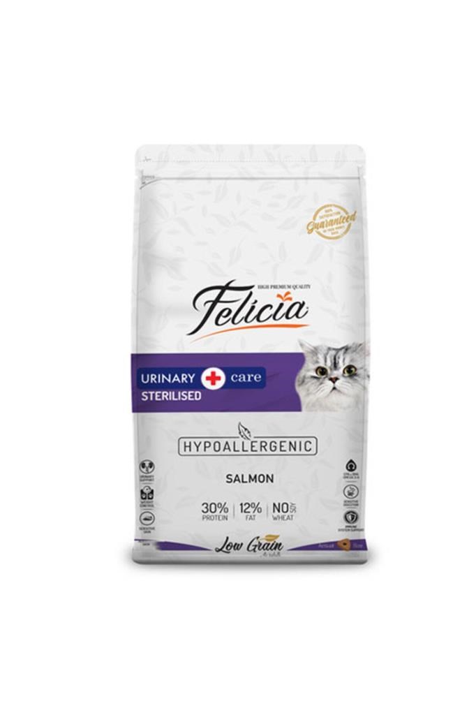Felicia Felicia Urinary Az Tahıllı Somonlu Light-sterilised Kedi Maması 12 Kg
