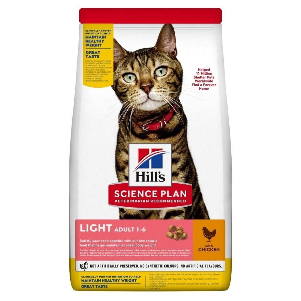 Hills Science Plan Hill's Light Tavuk Etli Düşük Kalorili Yetişkin Kedi Maması 3 kg
