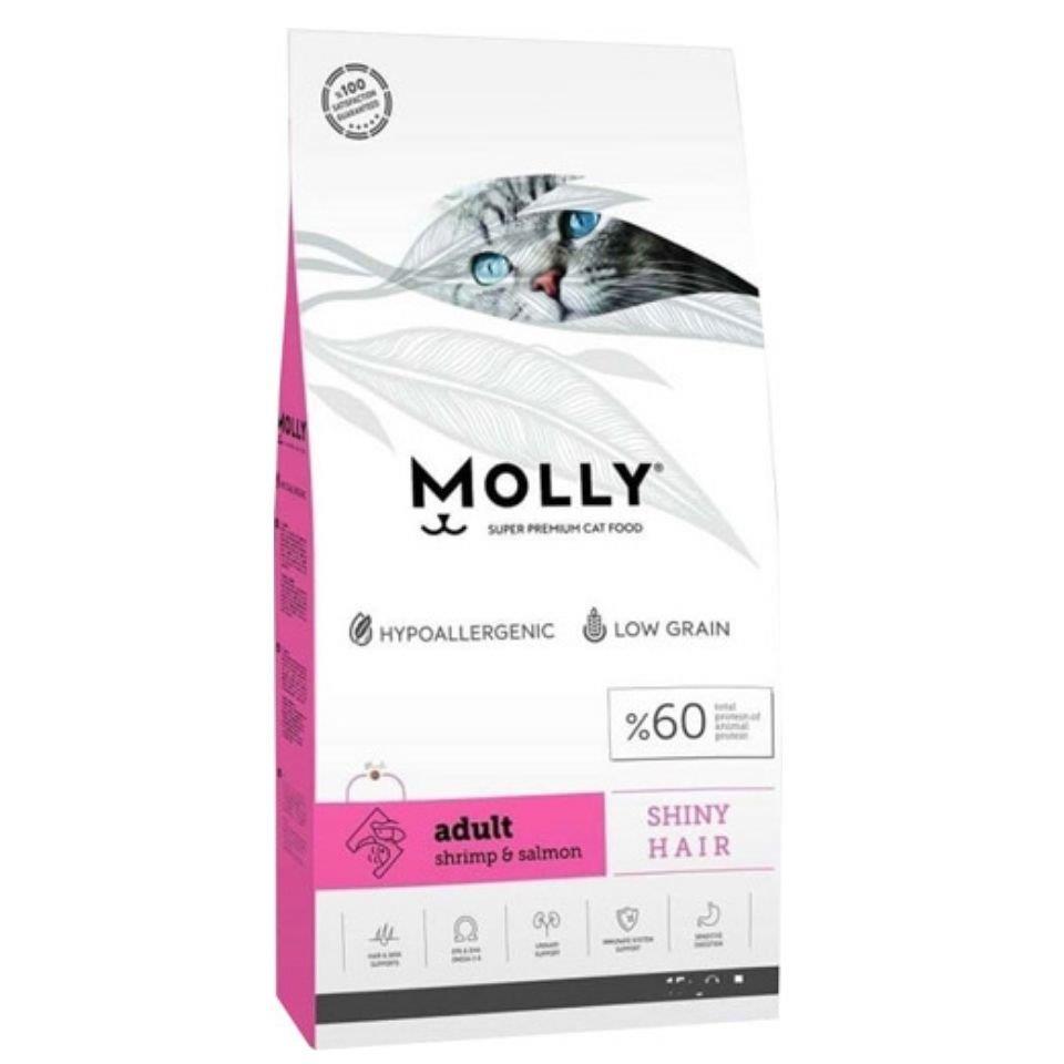 Molly Molly Karidesli Somonlu Yetişkin Kedi Maması Hypoallergenic 15 Kg