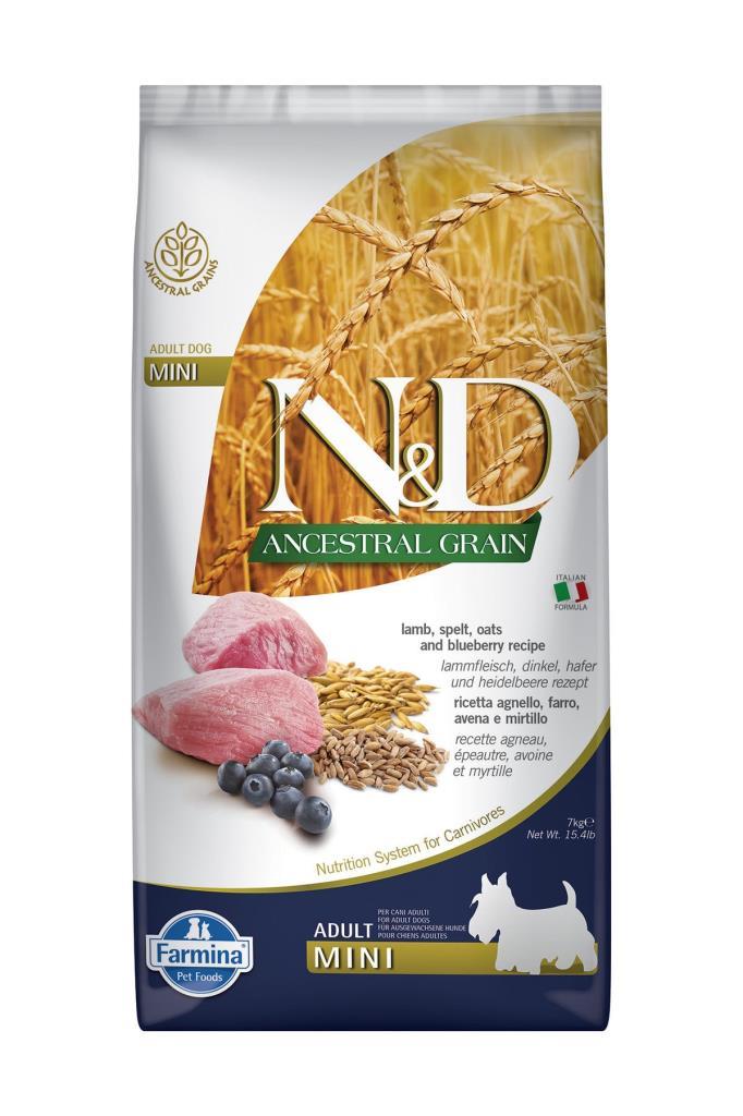 N&D N&D Düşük Tahıllı Kuzulu Küçük Irk Yetişkin Köpek Maması 7 kg