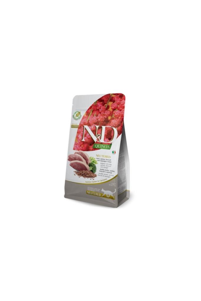 N&D N&D Quinoa Ördek Ve Brokolili Kısırlastırılmıs Yetişkin Kedi Maması 1500 G