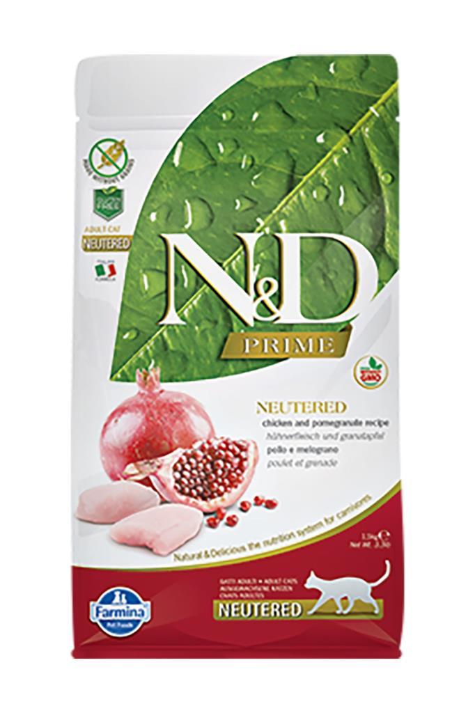 ND N&D Tahılsız Tavuklu Narlı Kısırlaştırılmış Yetişkin Kedi Maması 1,5 kg