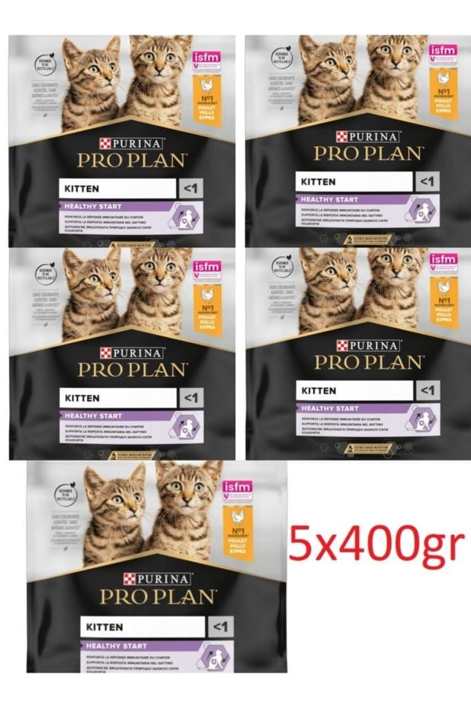 Pro Plan Junior Tavuklu Yavru Kedi Maması 5X400 Gr
