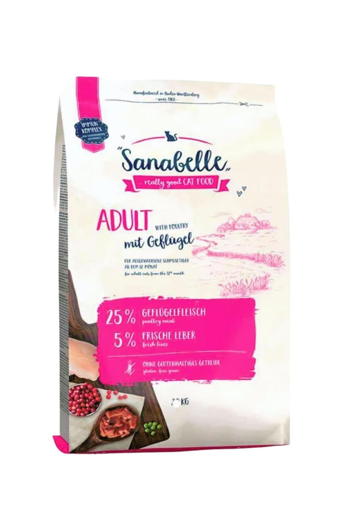 Sanabelle Adult Kümes Hayvanlı Yetişkin Kedi Maması 10 Kg