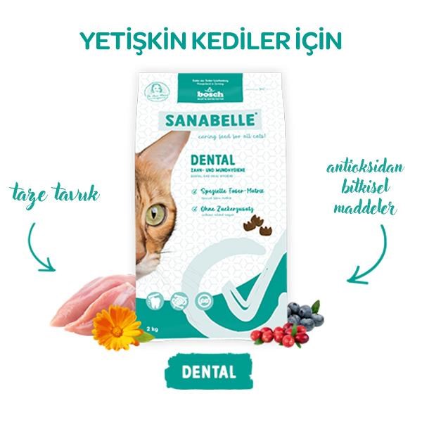 sanabelle Sanabelle Sanabelle Dental Ağız ve Diş Sağlığına Özel Kedi Maması 8 kg