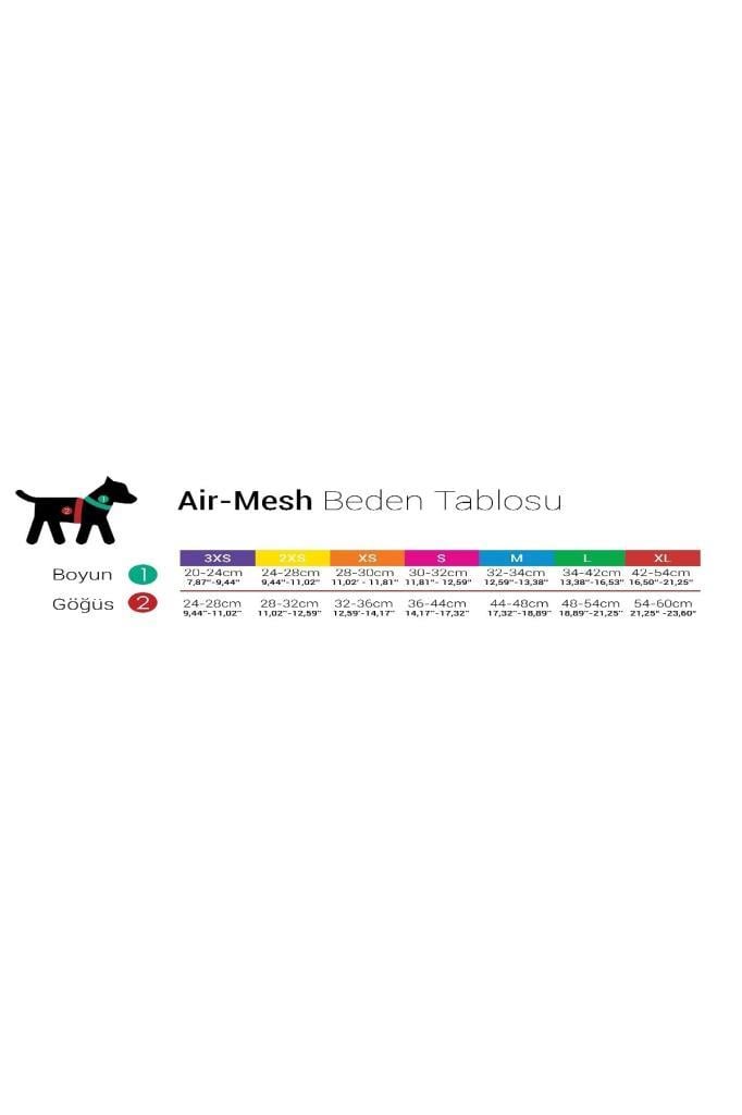 Tailpetz Air Mash Harness Göğüs tasması Okyanus Mavi