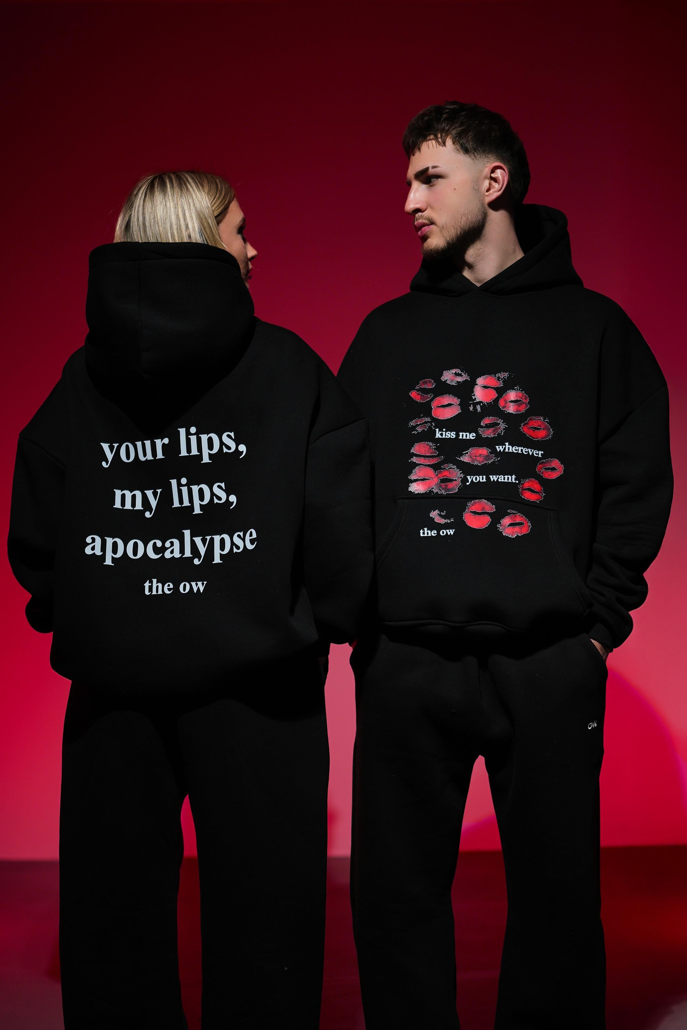 THEOW Unisex Siyah Sweatshirt