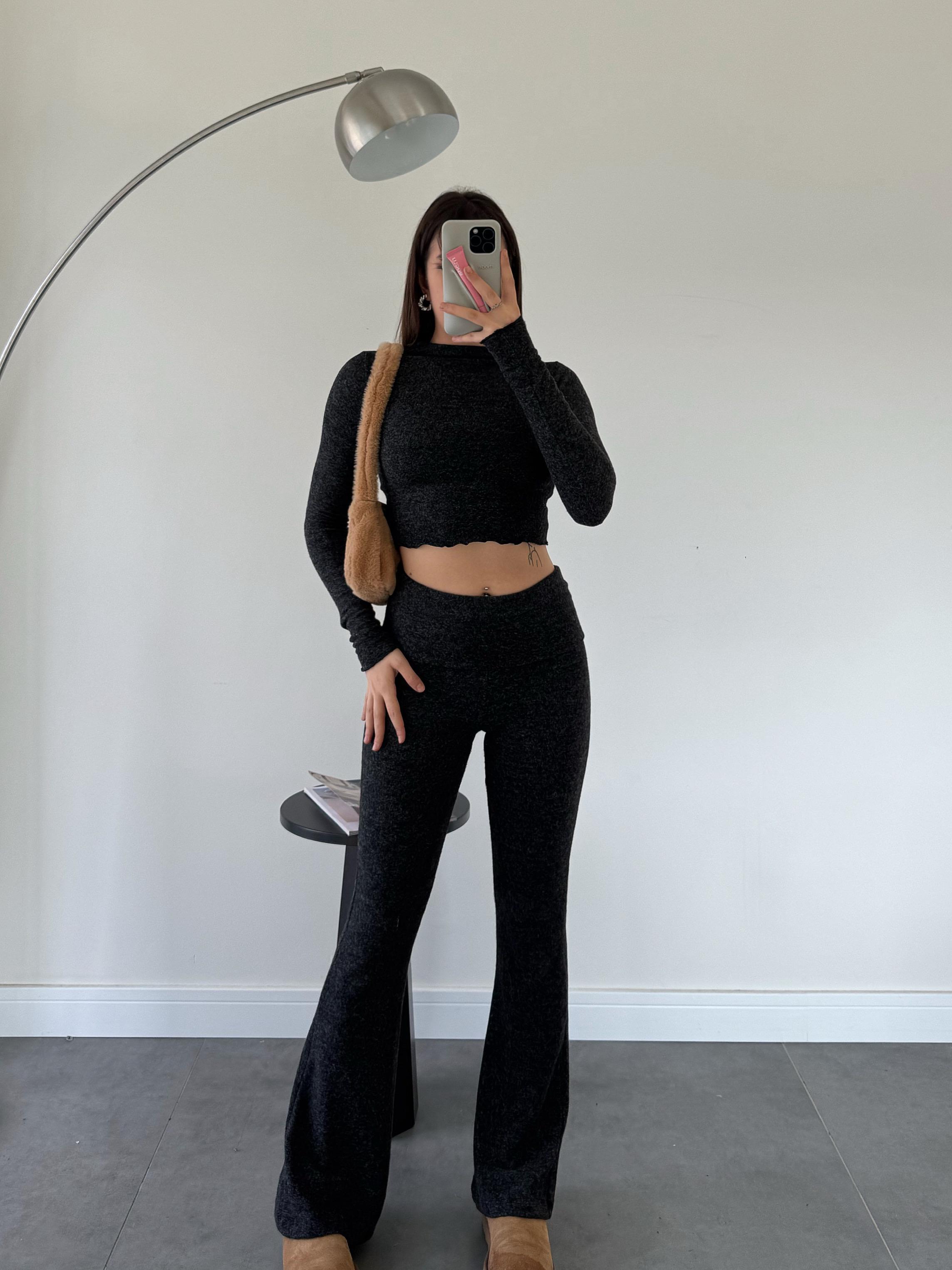 Kaise Antrasit Bel Katlamalı Yumoş Takım