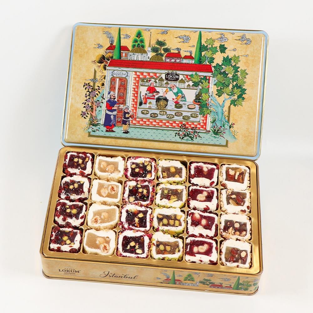 Hürrem Sultan Ballı,Antep Fıstıklı,Fındıklı,Bademli Lokum 800g