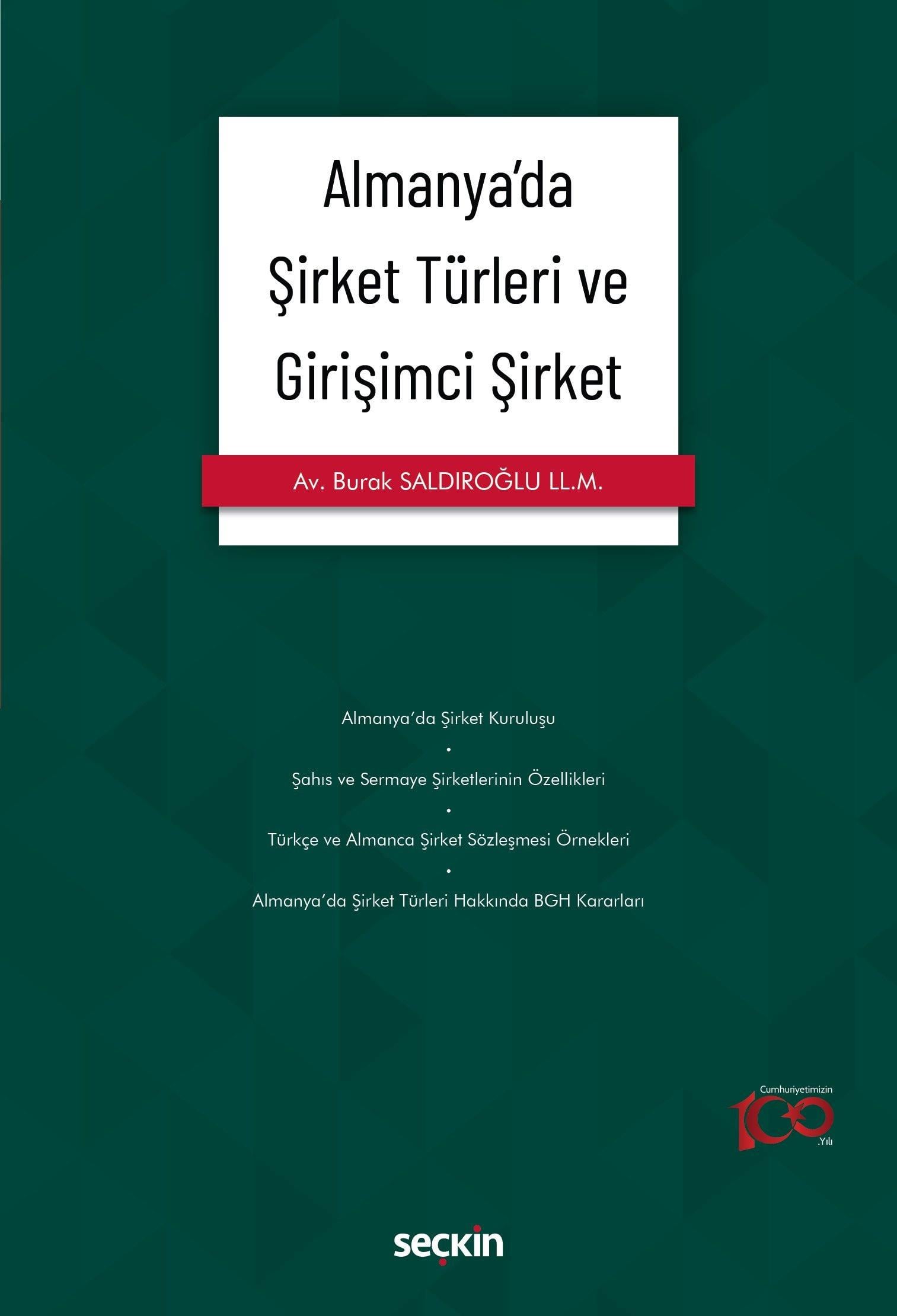 Almanya'da Şirket Türleri ve Girişimci Şirket