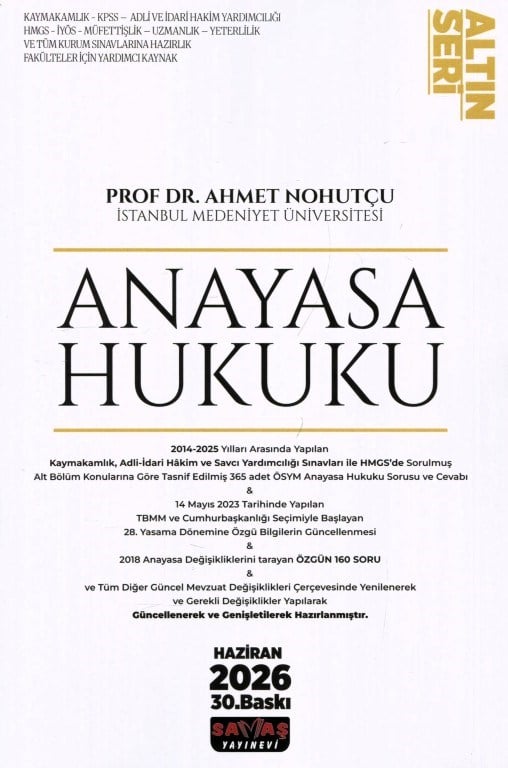 Anayasa Hukuku (Altın Seri)