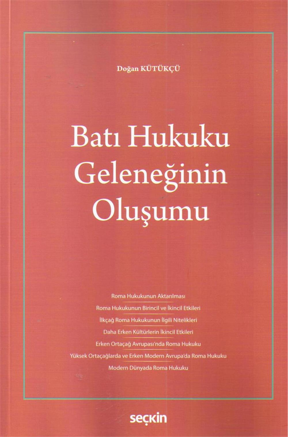 Batı Hukuku Geleneğinin Oluşumu
