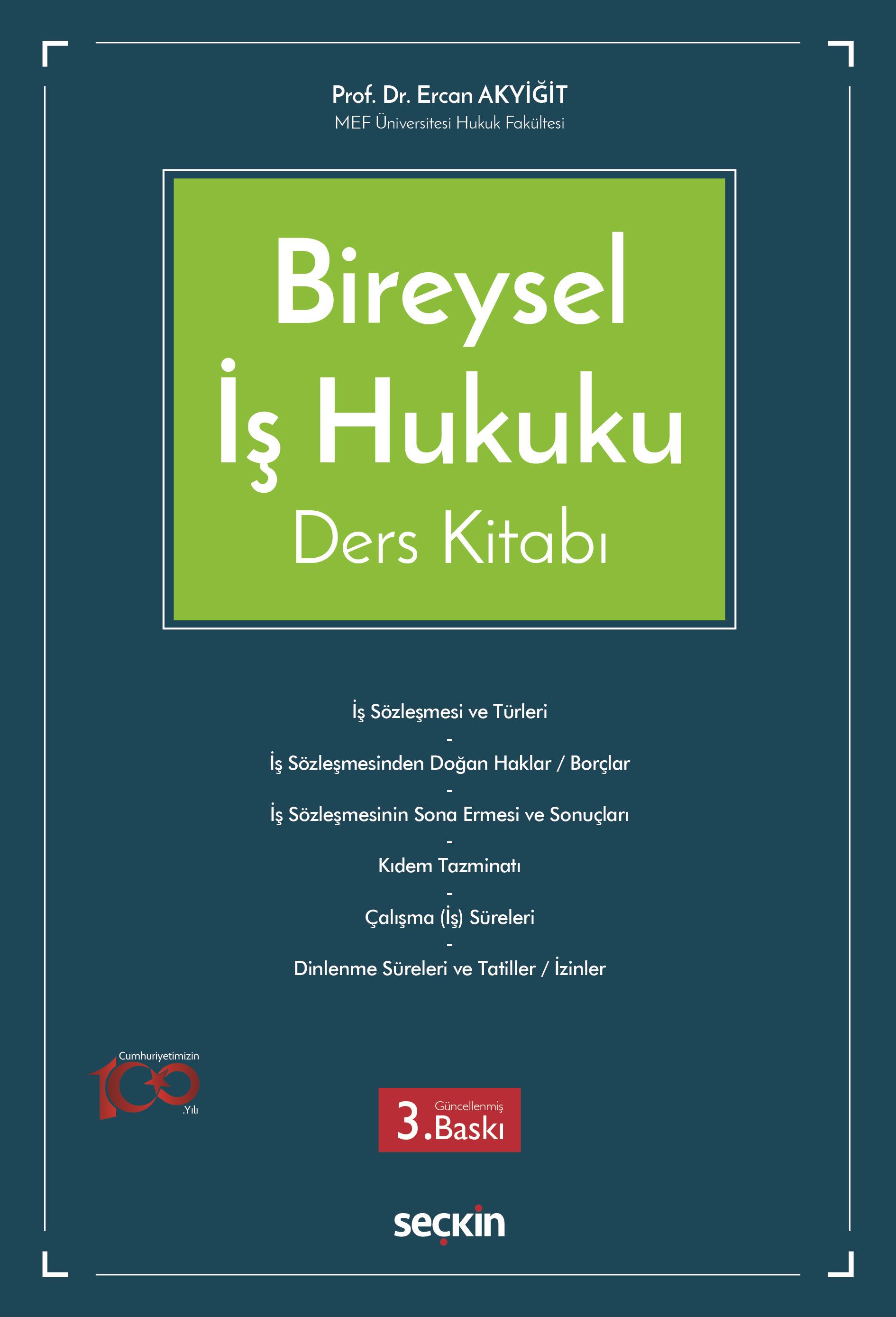 Bireysel İş Hukuku Ders Kitabı