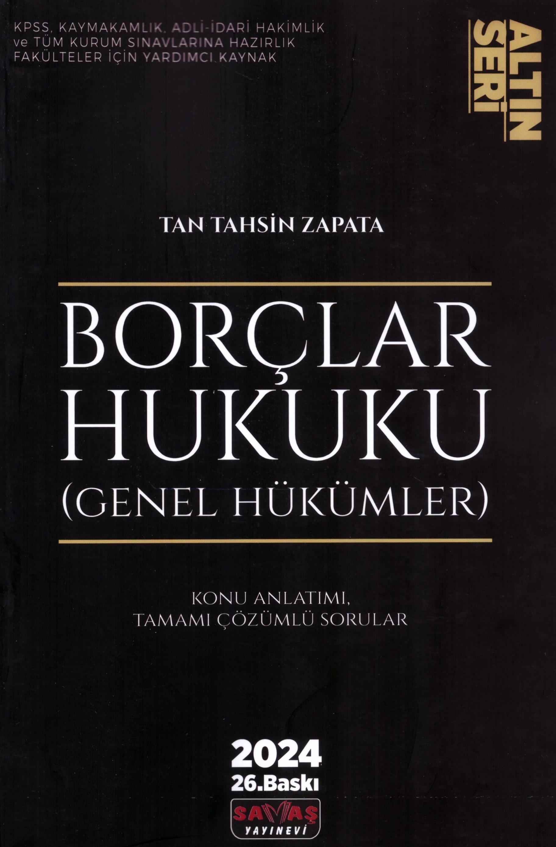 Borçlar Hukuku Genel Hükümler Konu Anlatımı