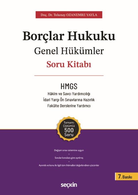 Borçlar Hukuku Genel Hükümler - Soru Kitabı