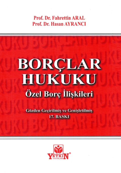 Borçlar Hukuku Özel Borç İlişkileri