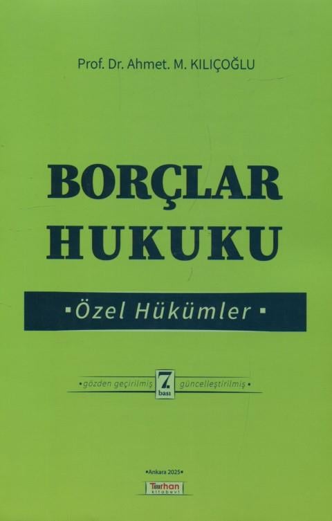 Borçlar Hukuku Özel Hükümler