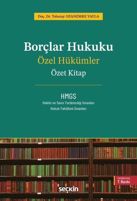 Borçlar Hukuku Özel Hükümler - Özet Kitap