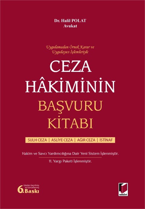 Ceza Hakiminin Başvuru Kitabı
