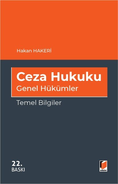 Ceza Hukuku Genel Hükümler Temel Bilgiler