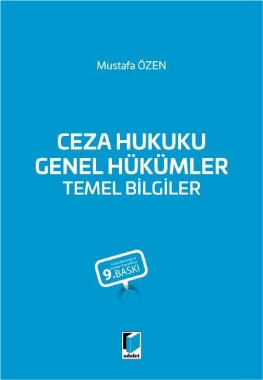Ceza Hukuku Genel Hükümler Temel Bilgiler