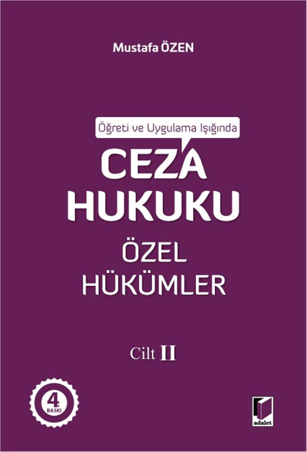 Ceza Hukuku Özel Hükümler Cilt II
