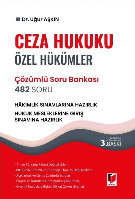 Ceza Hukuku Özel Hükümler Çözümlü Soru Bankası