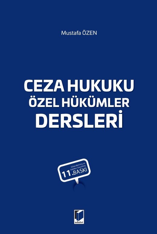 Ceza Hukuku Özel Hükümler Dersleri